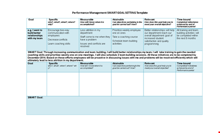 effective goal setting template for the best results - download now template