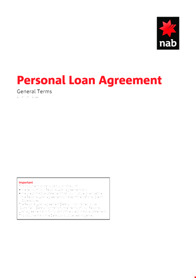 simple personal loan agreement template - create an agreement for credit and loan amount template