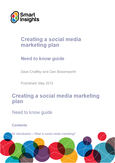 social media content marketing plan template