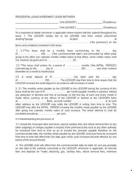 rental application template for lessee and lessor – simplify the lease process for your premises template