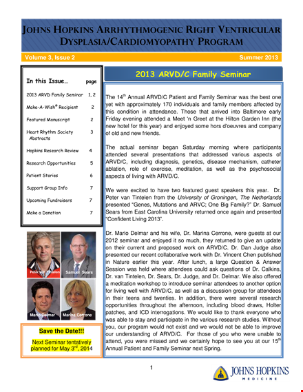 family newsletter template template