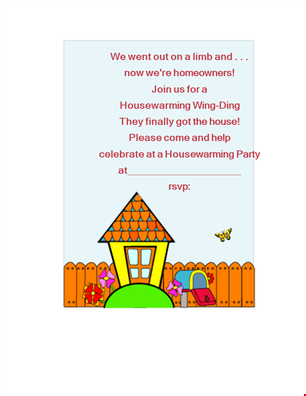 create a memorable celebration with our housewarming invitation template template