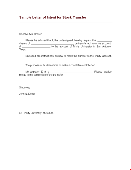 transfer letter template for university account transfer - please complete the trinity template