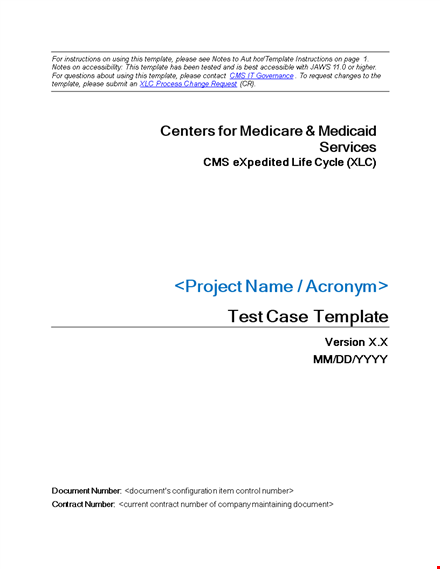 test case template - create effective test cases with this easy-to-use document template