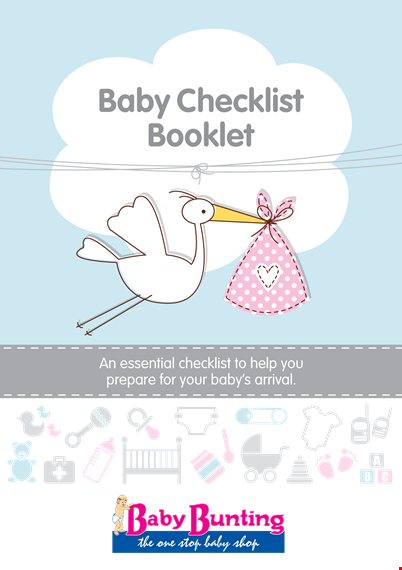 sample essential baby register checklist template