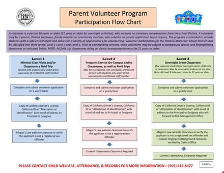 volunteer program flow chart template template