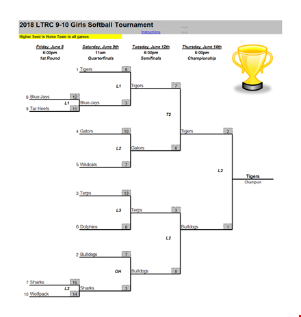 easily create tournament brackets - download our free template template