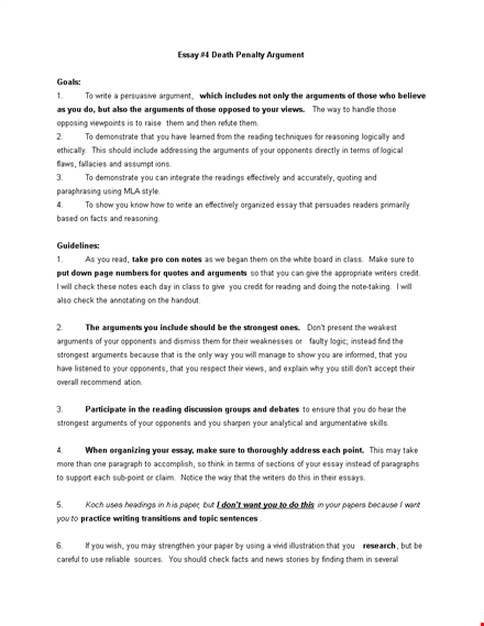 death penalty argumentative essay example template