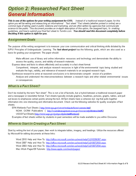 download our fact sheet template for efficient research | resources included template
