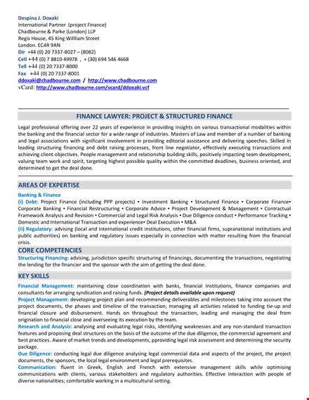 corporate banking associate resume template