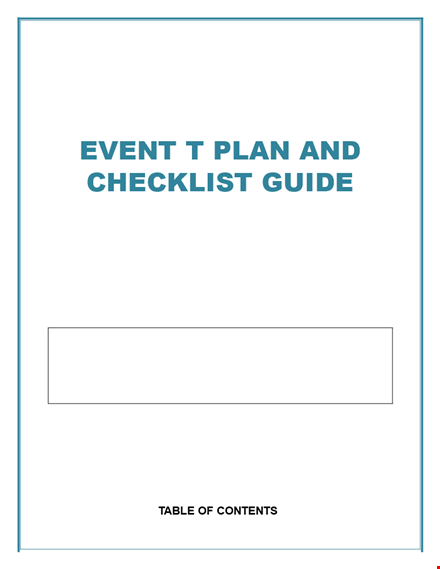 event planning template - streamline your planning process | details included template