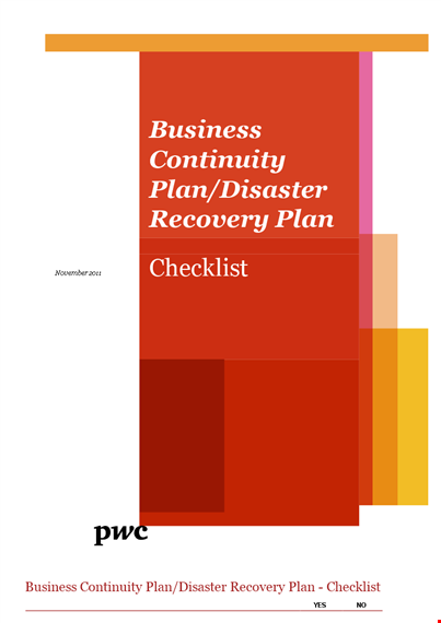 disaster recovery plan checklist template template
