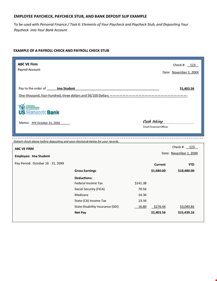 generate professional pay stubs | simplify paycheck & accounting template