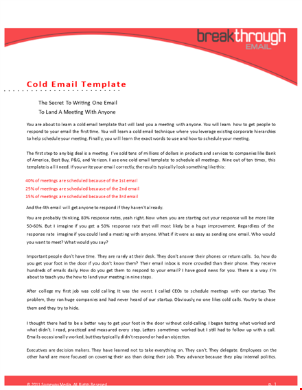 cold call recruiting email template: reach out to their person template