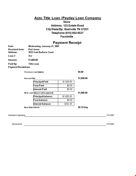 company payment - manage your payments, interest, and balance with ease template