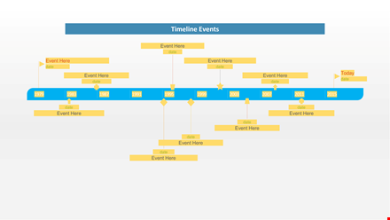 timeline events template template