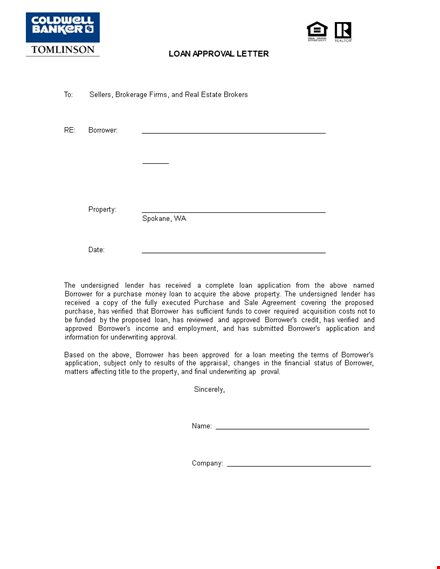 loan approval letter template template