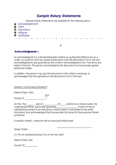 notarized letter template - create a notary-authorized document | state law compliant template