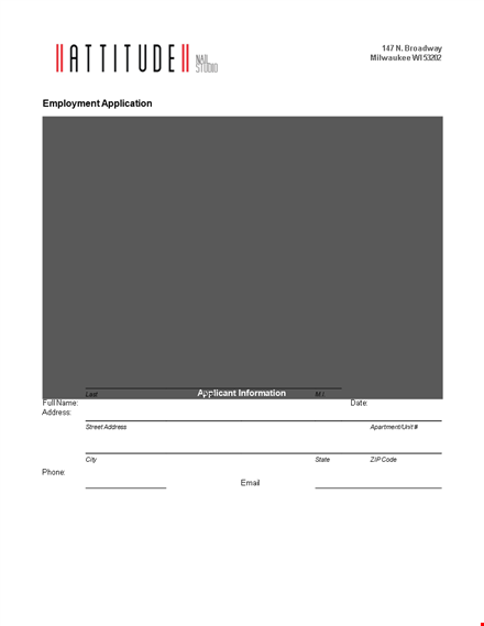 employment application template: streamline your hiring process with easy-to-use application forms template