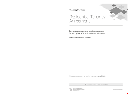 residential tenancy agreement template - simplified landlord and tenant agreement template