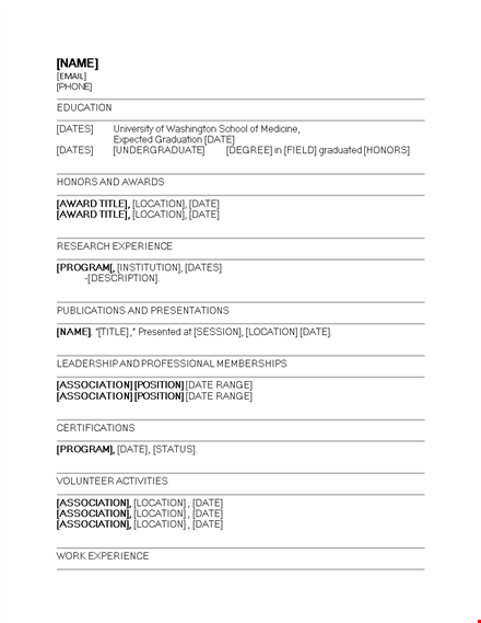 position | location curriculum vitae template - association | dates template