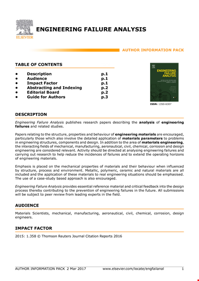 engineering failure analysis template template