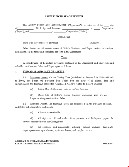 buy or sell property with ease: purchase agreement template for buyer and seller template