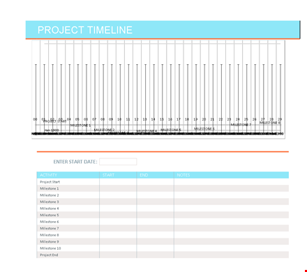 timeline template | plan and track your project template