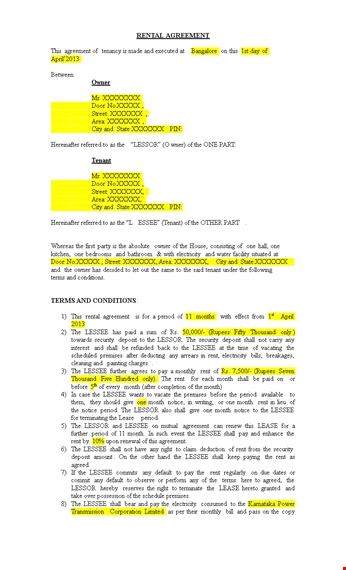 simplified rental application template for lessees and lessors template