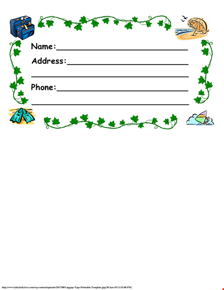 free printable name tag template - personalize your event with custom design | kittybabylove template