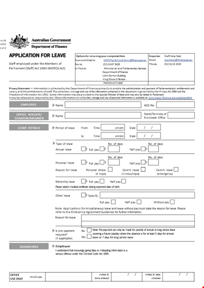 create a secure da form with ease | protect staff privacy & information template