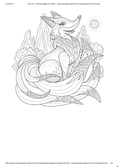 free printable animal coloring pages for adults template