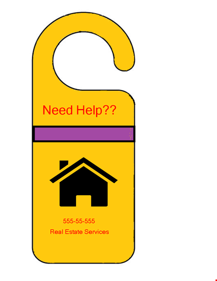customize your door hanger design with our professional template template