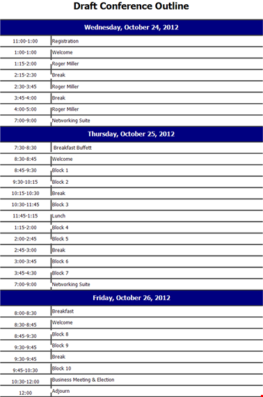 conference template