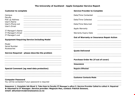 computer service example template