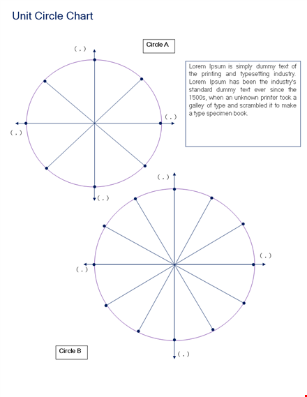 unit circle measurements template