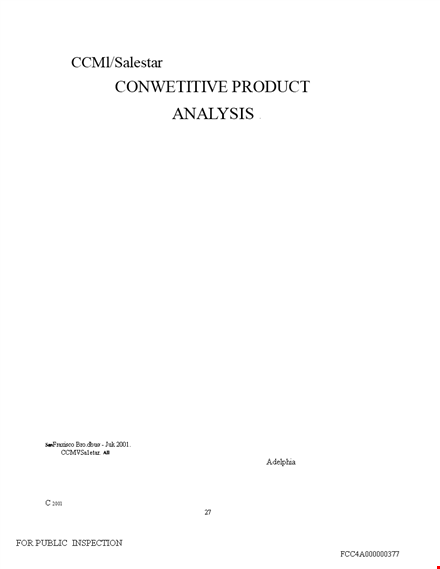 competitive product analysis template template