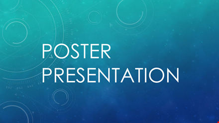 poster presentation template