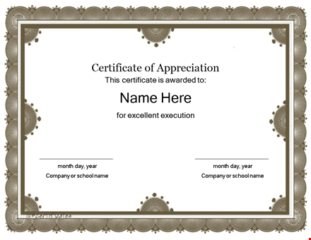 award certificate template