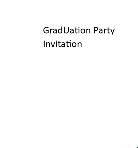 graduation invitation templates template