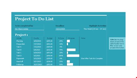 streamline your project management efforts with our multiple project tracking template template