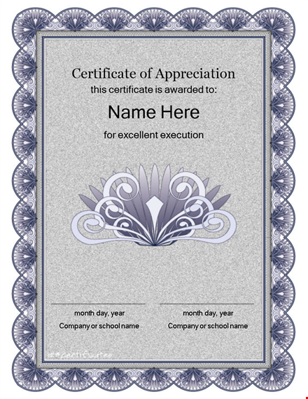 word document certificate template template