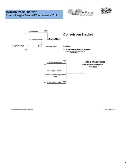 create your tournament bracket | easy-to-use template template