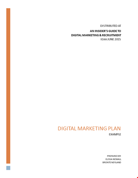 digital marketing and recruitment guide template