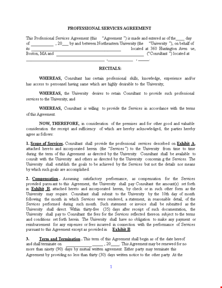 service agreement template - create professional service agreements with ease template