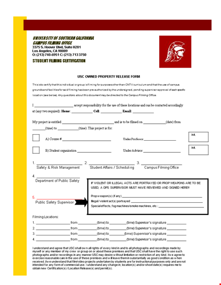 get your filming rights secured with our location release form - supervisor approved template