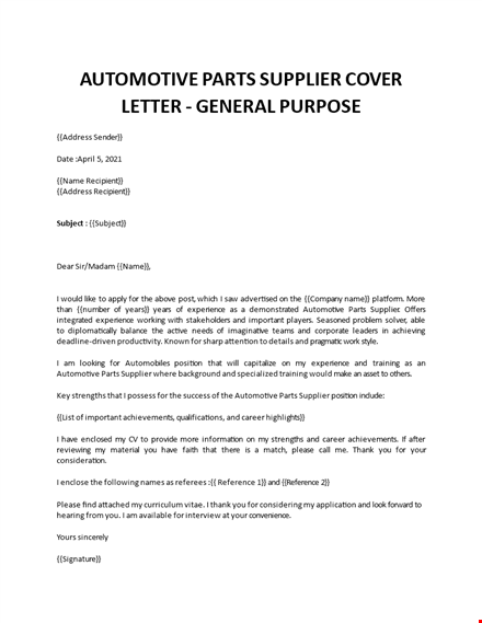 material controller cover letter  template