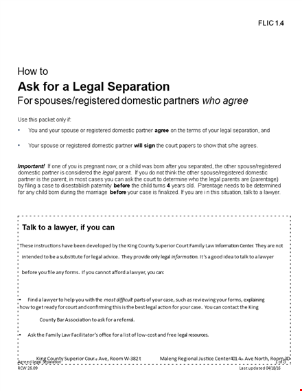 get a free legal separation form for your domestic needs | certified & registered family law forms template