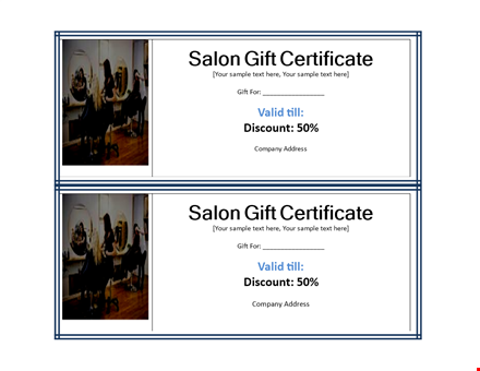 customizable gift certificate templates - free download template