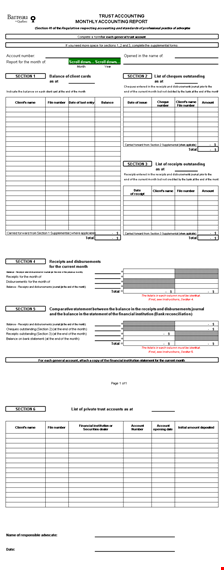 free monthly accounting report excel template template